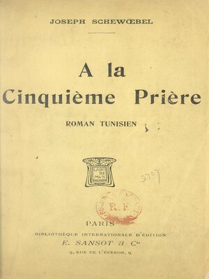 cover image of À la cinquième prière
